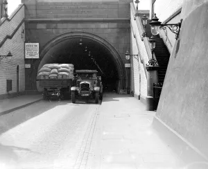 Rotherhithe Tunnel entrance in Kent. 1933