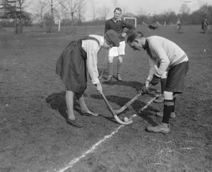 Royal Airforce mixed hockey at RAF Uxbridge 2 March 1919