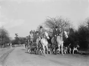 Royal Artillery Draghunt at Chislehurst, Kent. 1937