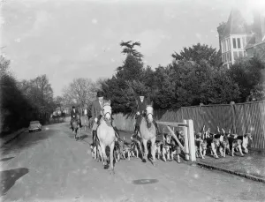 Animal Prints: Royal Artillery Draghunt at Chislehurst, Kent. 1937