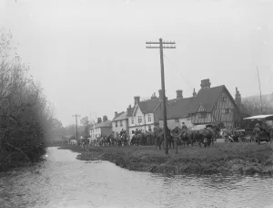 Royal Artillery Draghunt at Eynsford. 1936