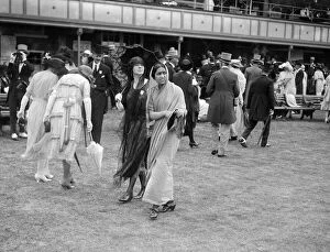 Crowd Collection: At the Royal Ascot race meeting at Ascot racecourse - Princess Gaekwar of Baroda