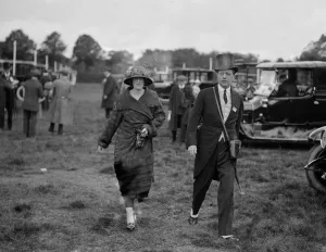 Aristocrats Prints: At the Royal Ascot race meeting - the Earl and Countess Portarlington