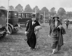 Aristocrats Prints: At the Royal Ascot race meeting - Lady James Douglas and a friend