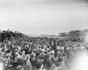 Stands Prints: At the Royal Ascot races. The finish of the Ascot Stakes won by Mr Singer s