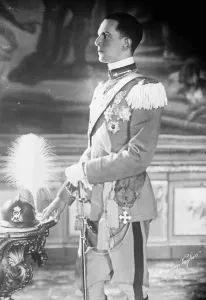 The royal engagement. Prince Umberto, the 25 year old heir to the throne of Italy