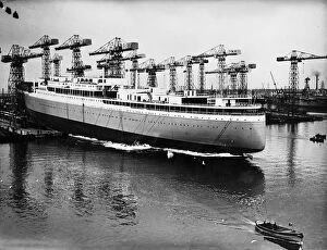 Titanic and Ocean Liners Collection: Her Royal Highness Princess Margaret, performing her first public function unaccompanied