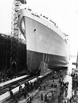 Titanic and Ocean Liners Collection: Her Royal Highness Princess Margaret, performing her first public function unaccompanied