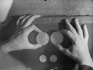 Royal Jubilee medals struck at Royal Mint. 21 January 1935