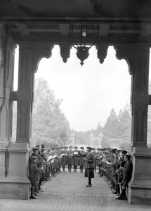 At the Royal Merchant Seamens Orphanage, Wokingham. Carol practice. 26 October 1929