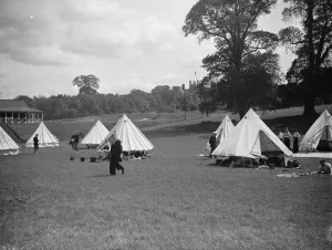 Royal Navy Reserve volunteers in camp at Greenhithe, Kent. 1938