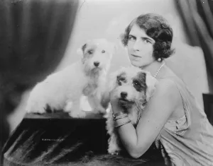 Young Woman Prints: Royal President of the Romania Kennel Club. The Crown Princess of Romania with
