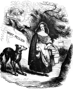Apron Prints: The Royal Red Riding Hood and the Ministerial Wolf from Punchs Pencillings No. IX ?TopFoto