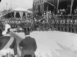 Royals Prints: Royal Review at Vincennes The King and Queene Royal Box after the review Visit