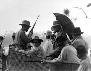 The Royal Tour of Nepal, hunting at Megauli The Queen Elizabeth II and Prince Philip