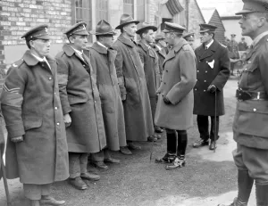 Royal Visit to Lincoln. Inspecting British and American Wounded. 9 April 1918