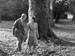 Royal Wedding. H. R. H Princess Elizabeth and Duke of Edinburgh. Royal Couple