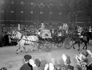 Royal Wedding. H. R. H Princess Elizabeth and Duke of Edinburgh. General view of