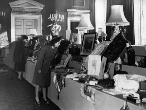 Royal Wedding Presents on display at St Jamess Palace. A general view of some