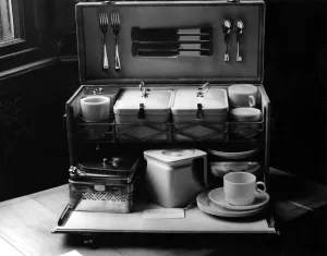 Royal Wedding Presents Princess Margarets present to the Royal Couple - a picnic case in plastic