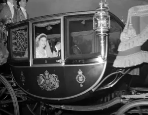 Horse Drawn Prints: Royal Wedding. Princess Elizabeth. 20 November 1947