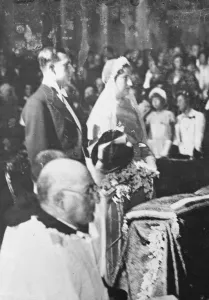 Royal wedding in Rome. Wedding of Infante Don Juan and Princess Marie Mercedes