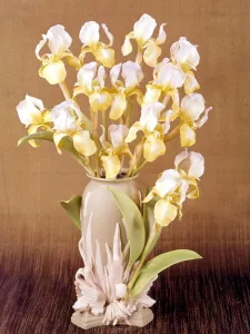 Antiques Prints: Royal Worcester Porcelain Irises