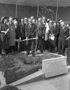 Rt Hon Herbert Morrison, MO, Lord President of the Council, performed the completion