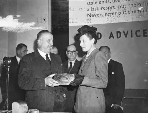 Exhibition Prints: The Rt. Hon. Sir Ben Smith, K. B. E. M. P. Minister of food, opened the Battle for