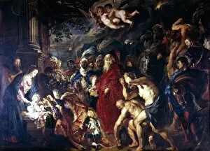 Christmas Collection: Rubens - La Adoration de los Reyes - Adoration of the Magi, 1610 by Peter Paul Rubens