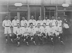 France Prints: Rugby International at Twickenham. England and France Draw. The French team