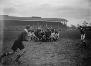 Rugby match between Army and Navy at Twickenham. Lt Cdr C A Kershaw ( Navy Captain