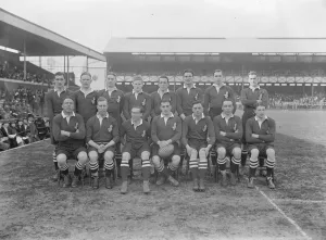 Sport Prints: Rugby match between navy and Army at Twickenham The Navy team 7 March 1925