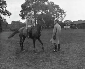 Adult Prints: Rugby Polo Clubs Tournament at Spring Hill, Rugby Miss Bunty Balding, a clever lady player