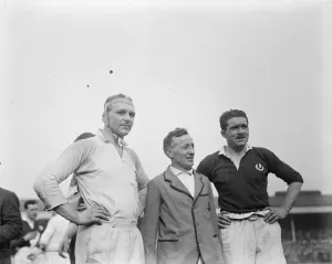Rugby at Twickenham England versus Scotland The England and Scottish Captains