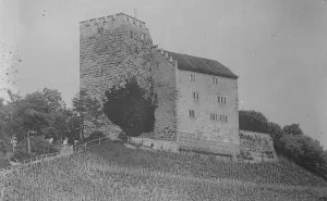 The ruined chateau of the Hapsburgs in the Swiss Canton. 1 October 1920