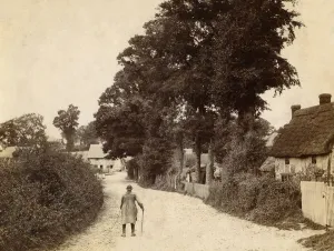 Victorian Prints: A rural street scene, Riverhead, Sevenoaks
