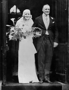Groom Prints: Ruth Gill married Lord Fermoy in Aberdeen on 17th September 1931