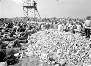 Inspired By Ewan MacColl Prints: Ryde Isle of Wight Tent City thousands of pop fans from all over the world attended