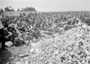 Ryde Isle of Wight Tent City thousands of pop fans from all over the world attended