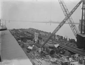 To salvage German warships at Scapa Flow Surrendered German submarine dock, converted