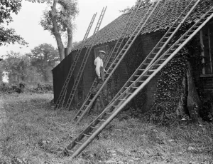 Samuel Hook, Scottow, ladder maker. 1937