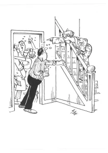 Prints of Sax Usually paying little or no attention to political correctness, Sax cartoons are often saucy and irreverent, often a sly look at gender relations, marriage, men, women, drinking, restaurants Cartoons By Sax Prints: Sax Usually paying little or no attention to political correctness