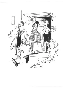 Prints of Sax Usually paying little or no attention to political correctness, Sax cartoons are often saucy and irreverent, often a sly look at gender relations, marriage, men, women, drinking, restaurants Cartoons By Sax Prints: Sax Usually paying little or no attention to political correctness