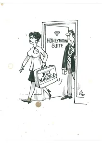 Prints of Sax Usually paying little or no attention to political correctness, Sax cartoons are often saucy and irreverent, often a sly look at gender relations, marriage, men, women, drinking, restaurants Cartoons By Sax Prints: Sax Usually paying little or no attention to political correctness