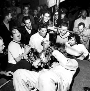 Celebration Prints: Saxophone player, Big Jay McNeely is beginning to attract interest in the USA