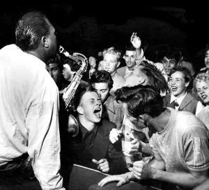 Saxophone player, Big Jay McNeely is beginning to attract interest in the USA