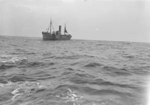 Ship Prints: A Scarborough herring trawler in the north sea 1931 Fish where the fish are
