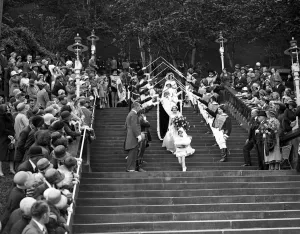 Uniforms Prints: At Scarborough, Yorkshire, the procession of the Yorkshire Rose Queen ( Miss Mabel