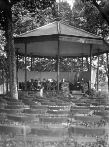 Empty Prints: School bandstand in Kent. 1933